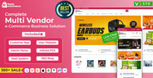 Ready ecommerce v3.7.0 - Complete Multi Vendor e-Commerce Mobile App, Customer Website with Store POS - Android - Ceacer Nulled