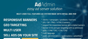 AdAdmin v4.2.8d - Easy full featured ad server - Scripts - Ceacer Nulled