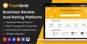 Trustbob v1.1 - Business Review And Rating Platform (SAAS) - nulled - Scripts - Ceacer Nulled