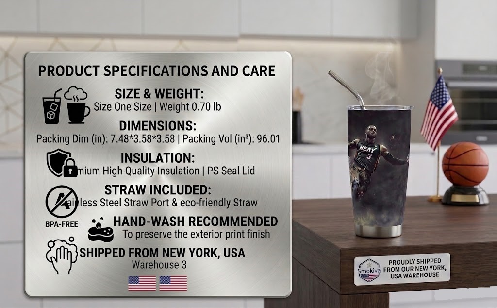 20 oz. Car Mug with Single Silver Rim — Includes Stainless Steel Straw (US NY Warehouse #3) - Image 4