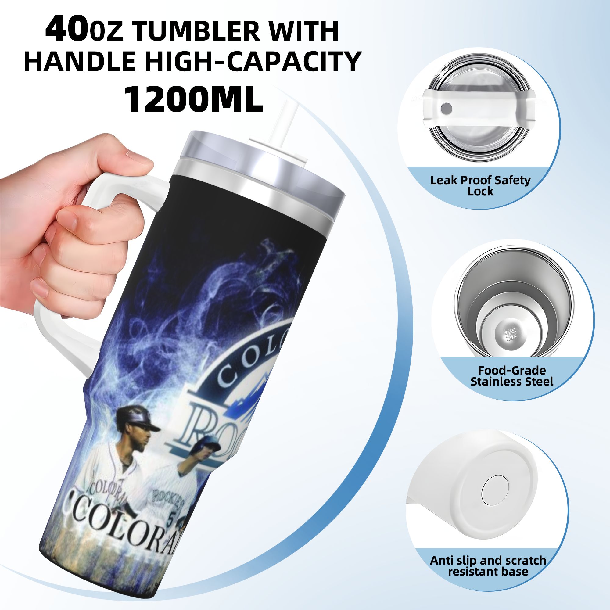 Custom 40oz Instant Mug with Handle (New York, USA, Warehouse 3) - Image 5